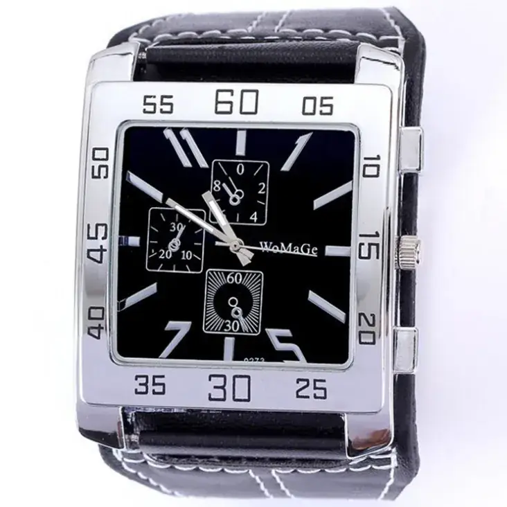Retro Square Watch for Women Men Quartz Alloy Large Dial — feature 5