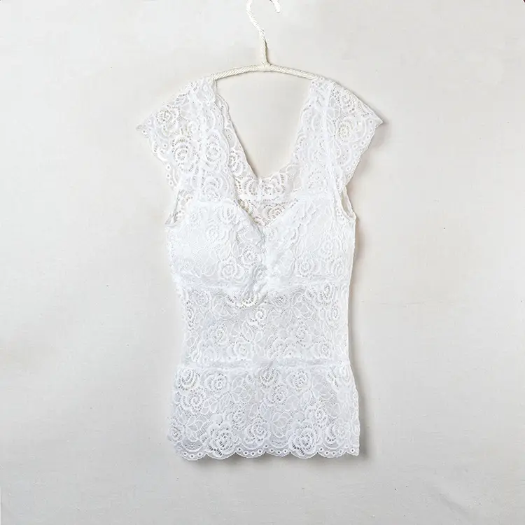 Black Full Lace Camisole Women Large Summer Top — feature 12