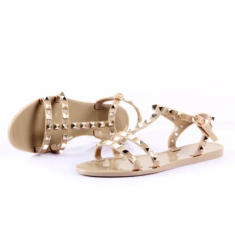 Women's Pink Rivet Flip Flops 36-42 Size