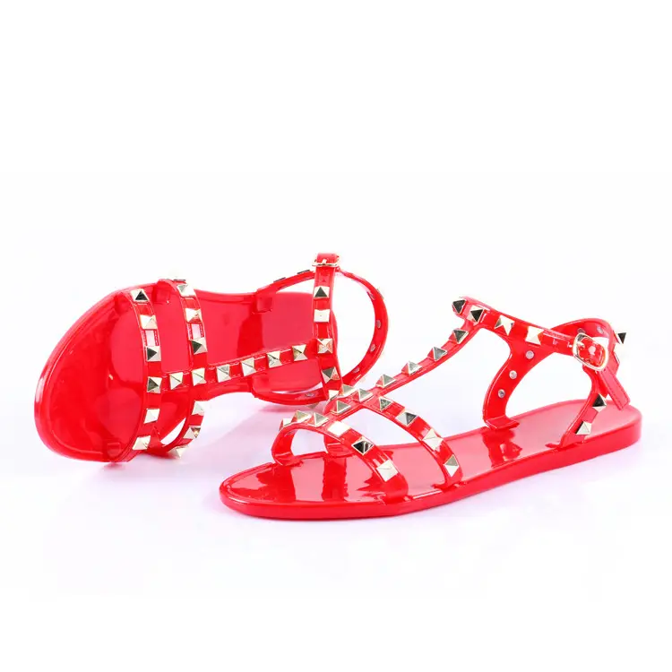 Women's Pink Rivet Flip Flops 36-42 Size