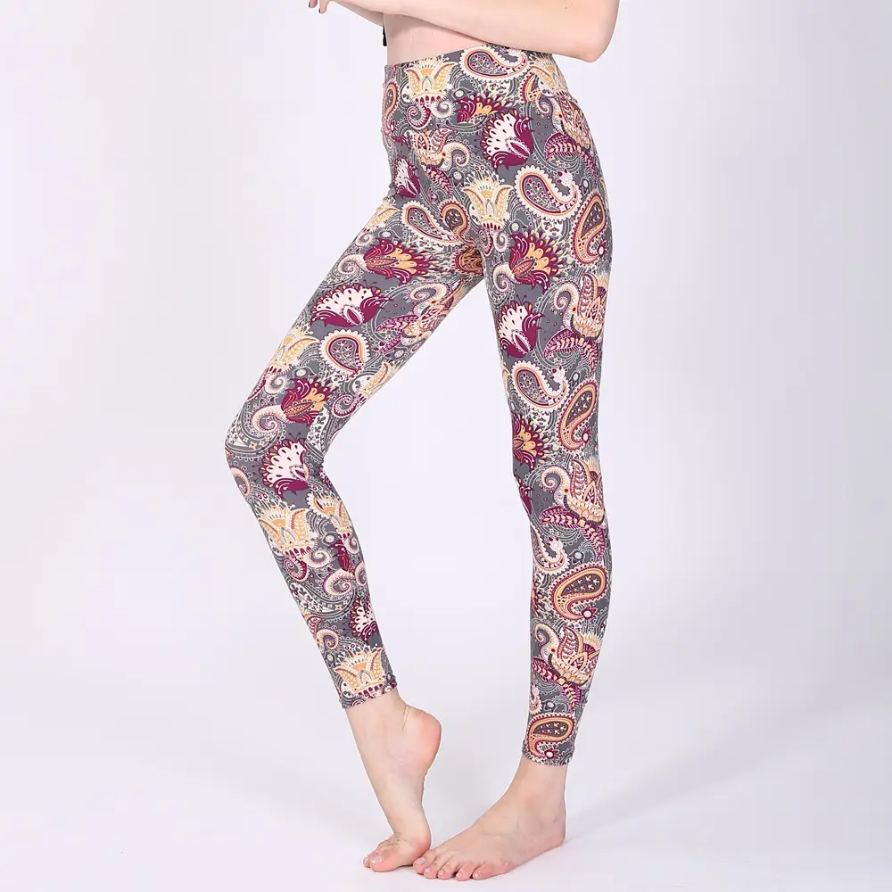 Women's Printed High Waist Yoga Pants European American