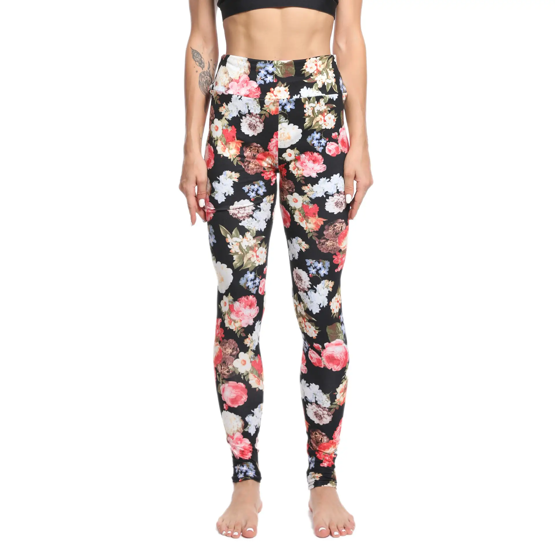 Women's Printed High Waist Yoga Pants European American