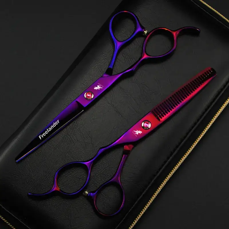 Purple Hair Scissors 6.0 Inch Freelander