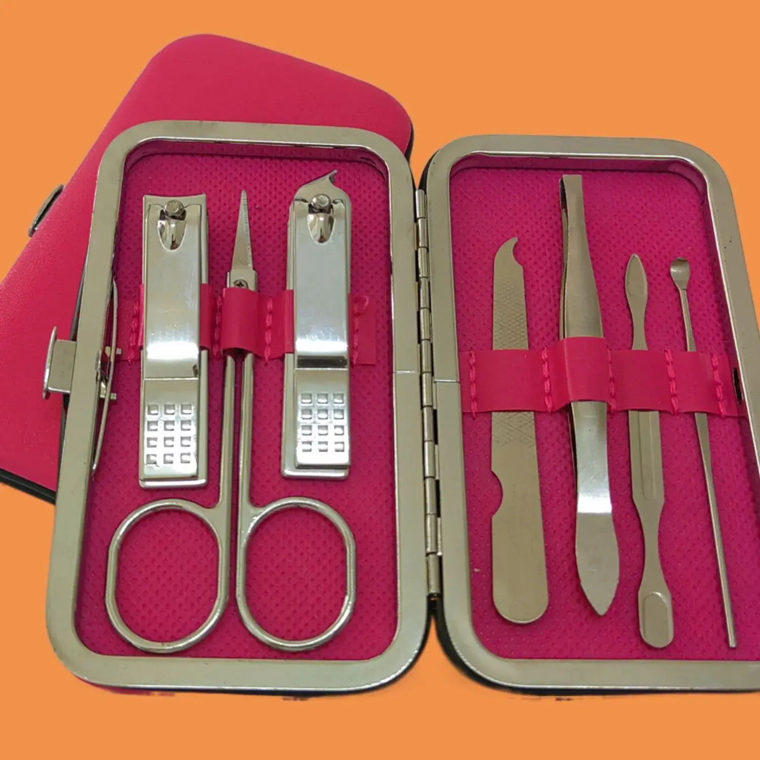 7-Piece Stainless Steel Nail Art & Care Set - Image 25