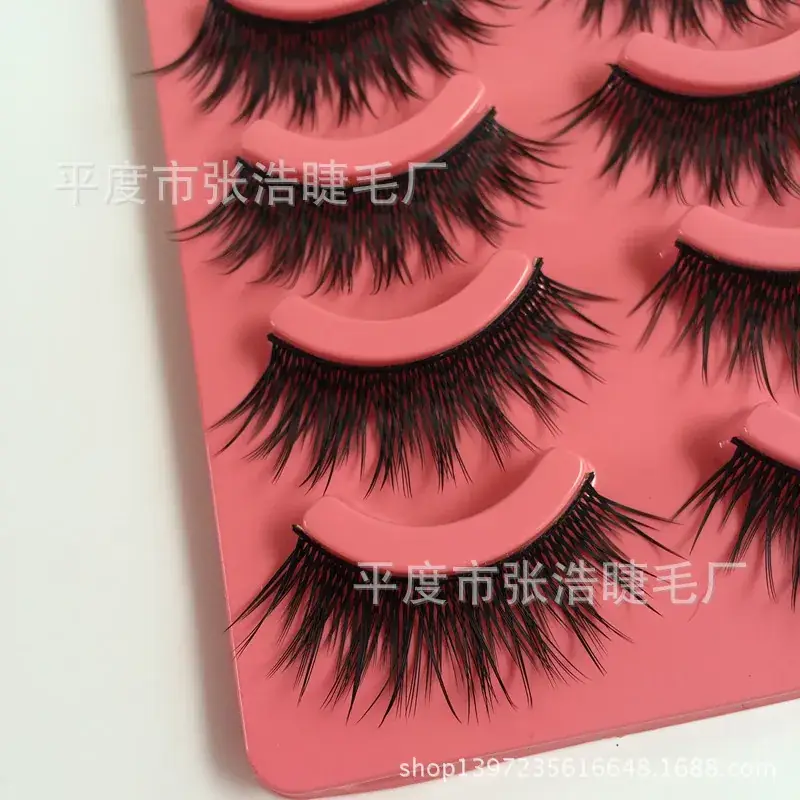5 Pairs Thick Natural False Eyelashes Acrylic - Image 4