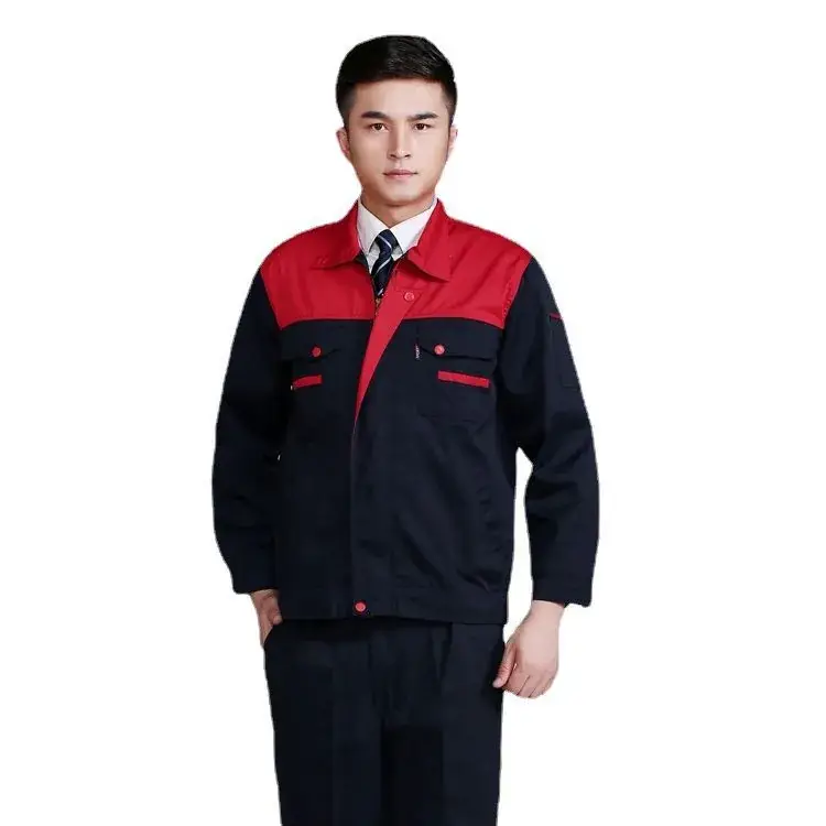 Men's Red Orange Auto Repair Work Suit - Image 5