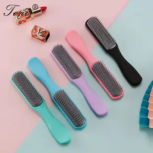 Nylon Hair Brush with Curved Bristles Black — feature 7