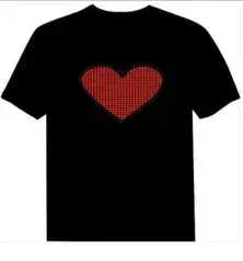 Men's Black Disco Net T-Shirt with Voice Control Graphic