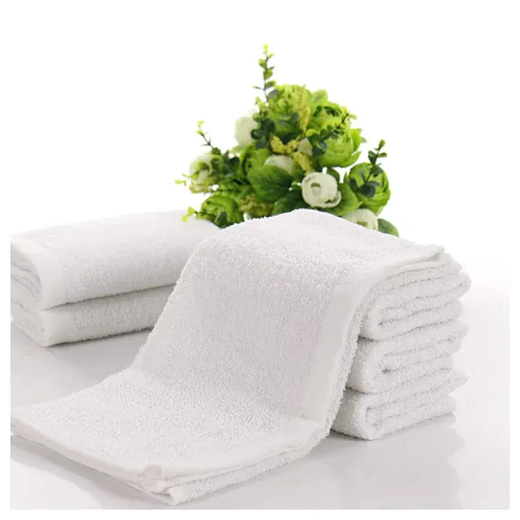 White Cotton Bath Towels 60g 21 Hotel Use - Image 5