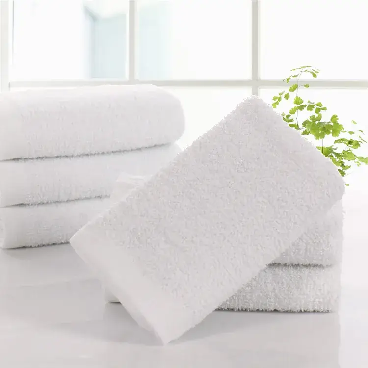 White Cotton Bath Towels 60g 21 Hotel Use — feature 1