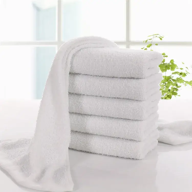 White Cotton Bath Towels 60g 21 Hotel Use — feature 4
