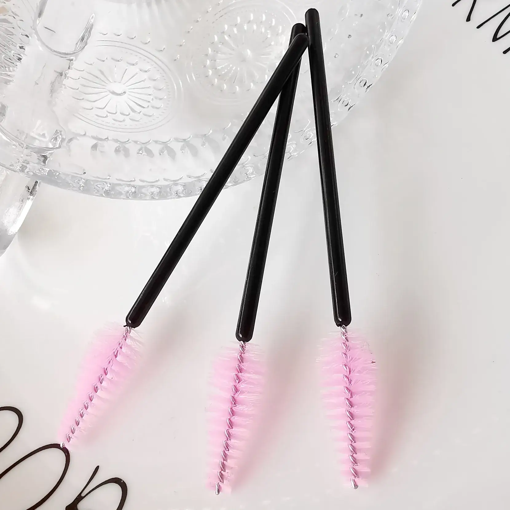 Disposable Eyelash Brush Colorful Chubby Brush