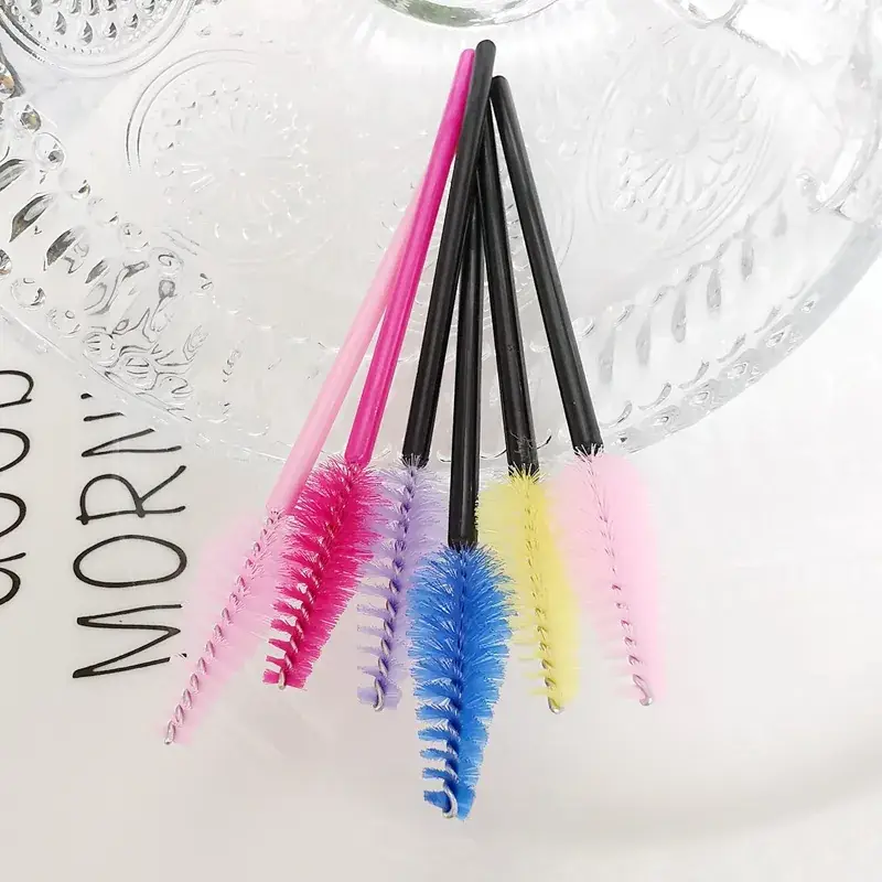 Disposable Eyelash Brush Colorful Chubby Brush