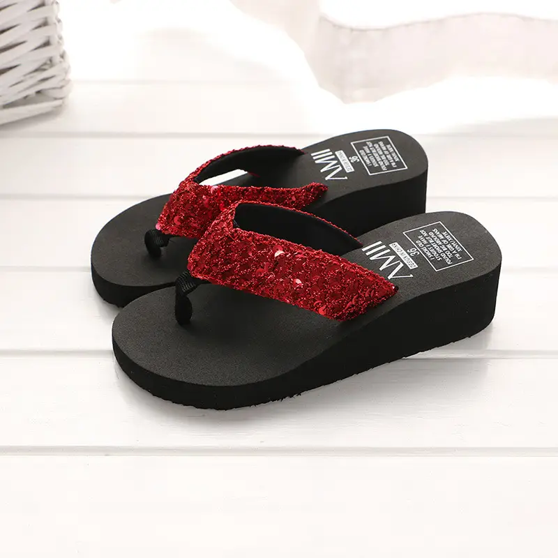 2218-sequins Red