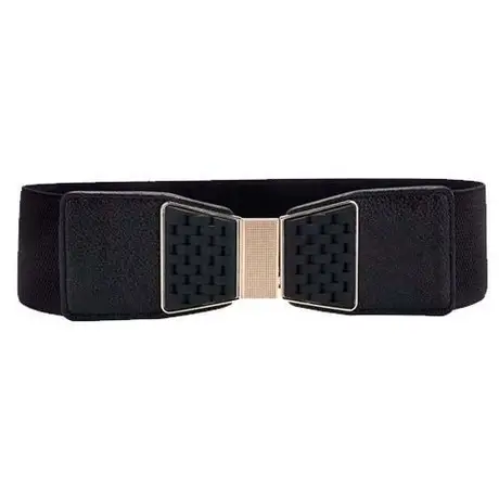 Fashionable Gold Striped Waist Belt for Women - Image 3