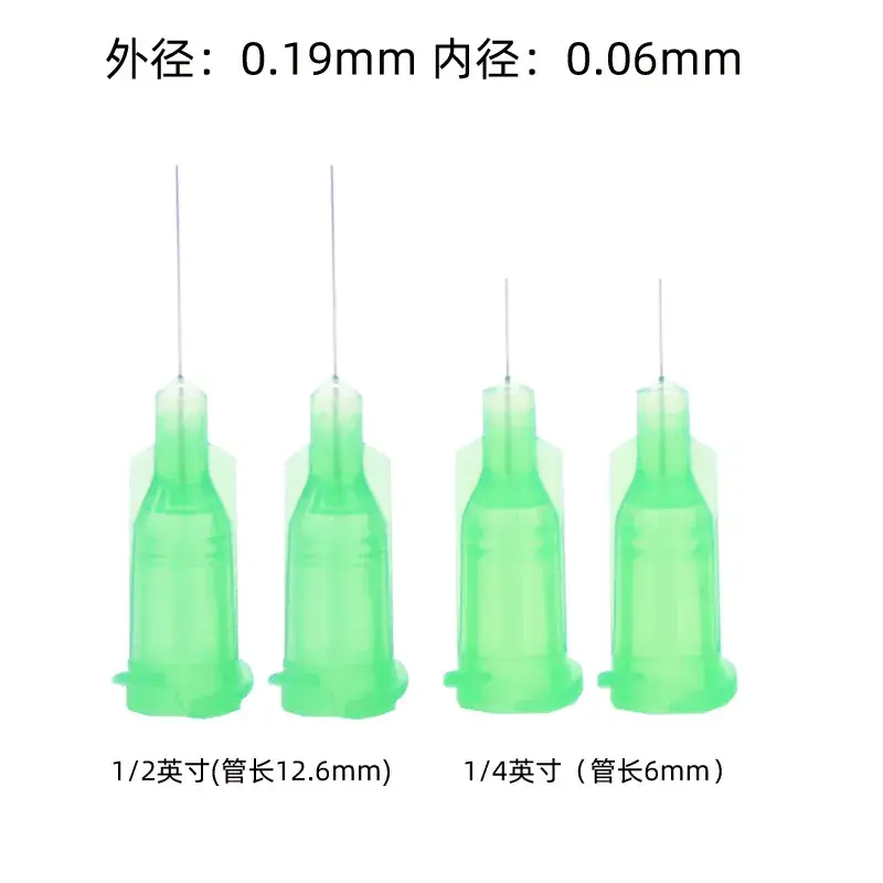 Cyan Dispensing Needles 30g Two Types Length - Image 2