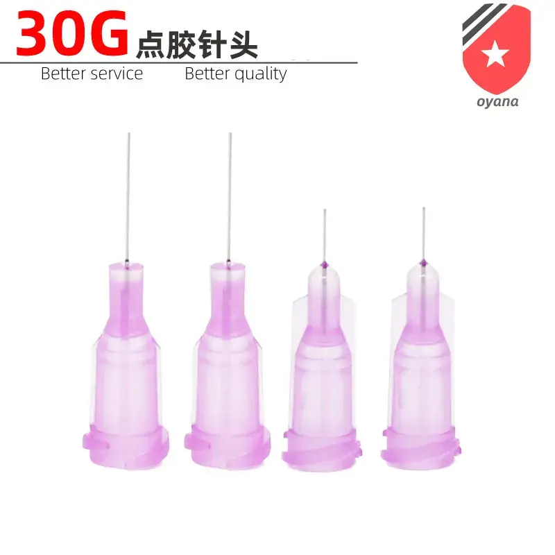 Cyan Dispensing Needles 30g Two Types Length - Image 4
