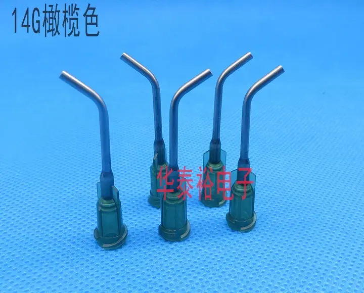1 inch 45 degree 14G 27G screw corner dispensing needle nozzle — feature 12