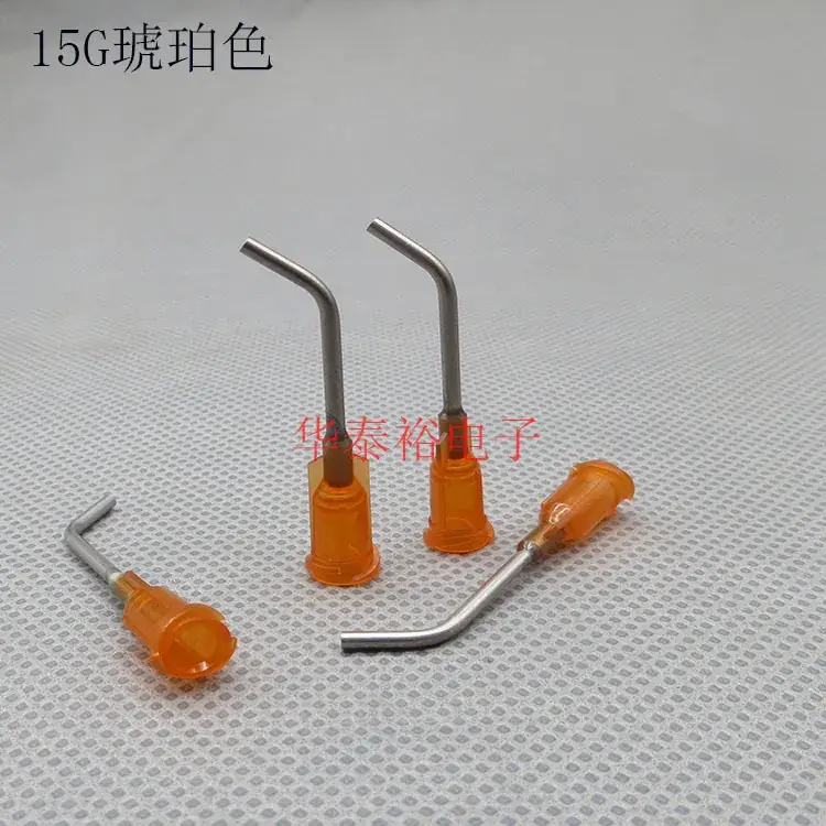 1 inch 45 degree 14G 27G screw corner dispensing needle nozzle - Image 2