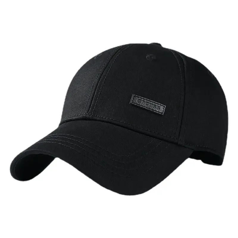 Men Black Logo Baseball Cap Four Seasons Outdoor