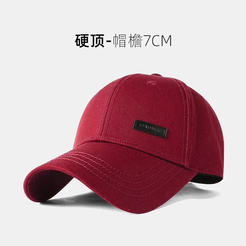 Men Black Logo Baseball Cap Four Seasons Outdoor - Image 2