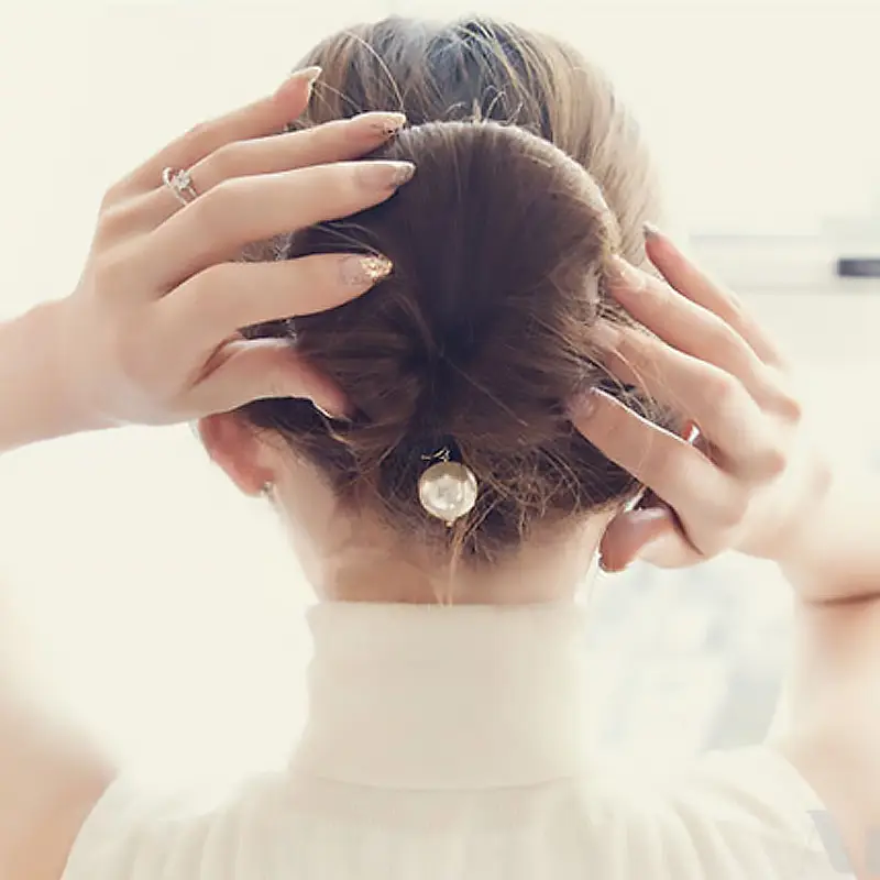 Japanese Korean Style Pearl Hair Curler Ball Head