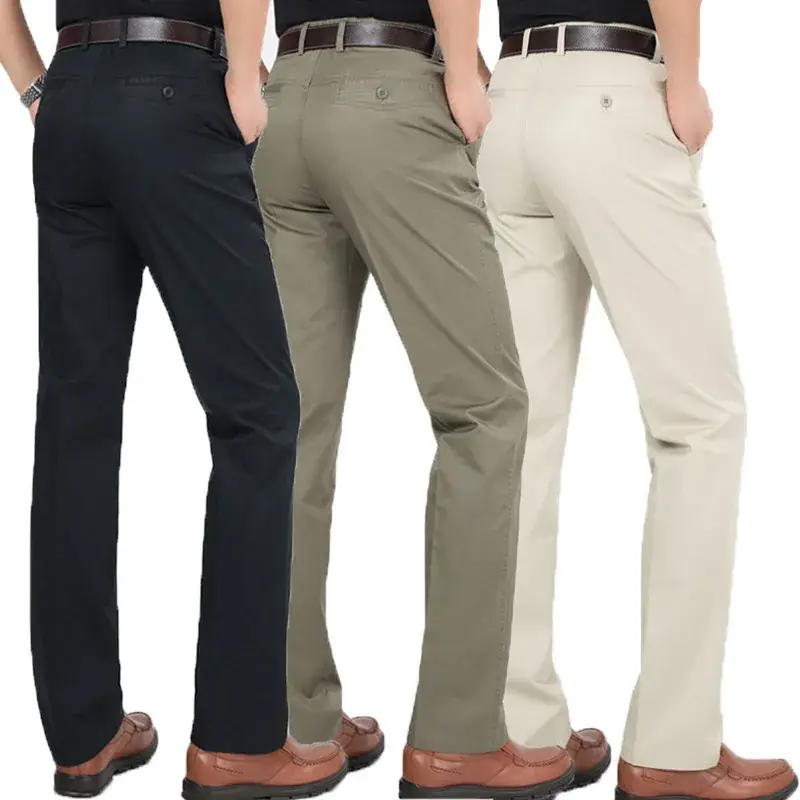 Spring Men's 100% Pure Cotton Waist Pants Set - Image 7