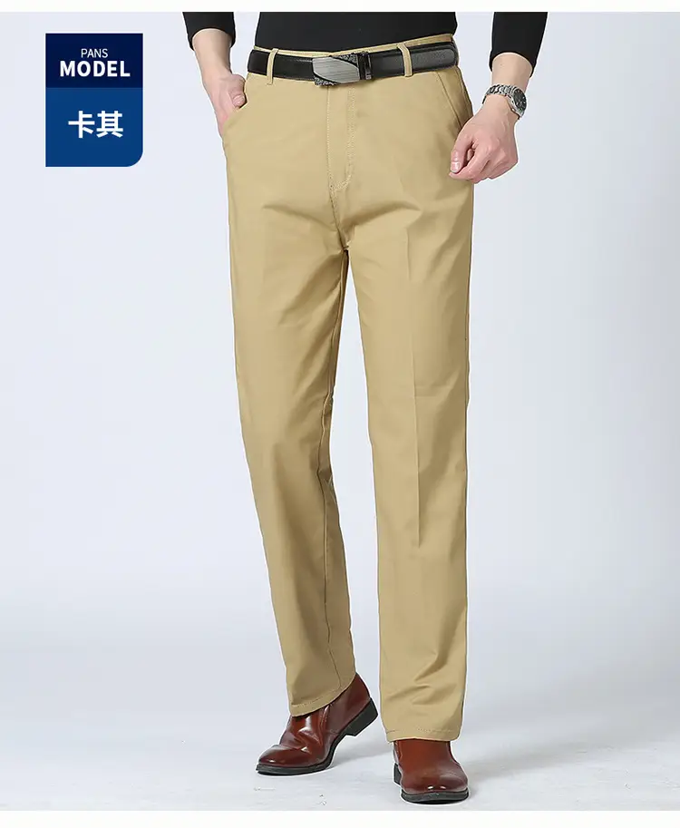 Spring Men's 100% Pure Cotton Waist Pants Set — feature 19
