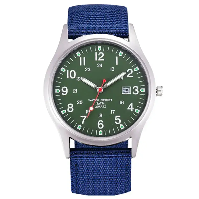 Men's Brown Analog Quartz Watch with Calendar & Black Strap - Image 14