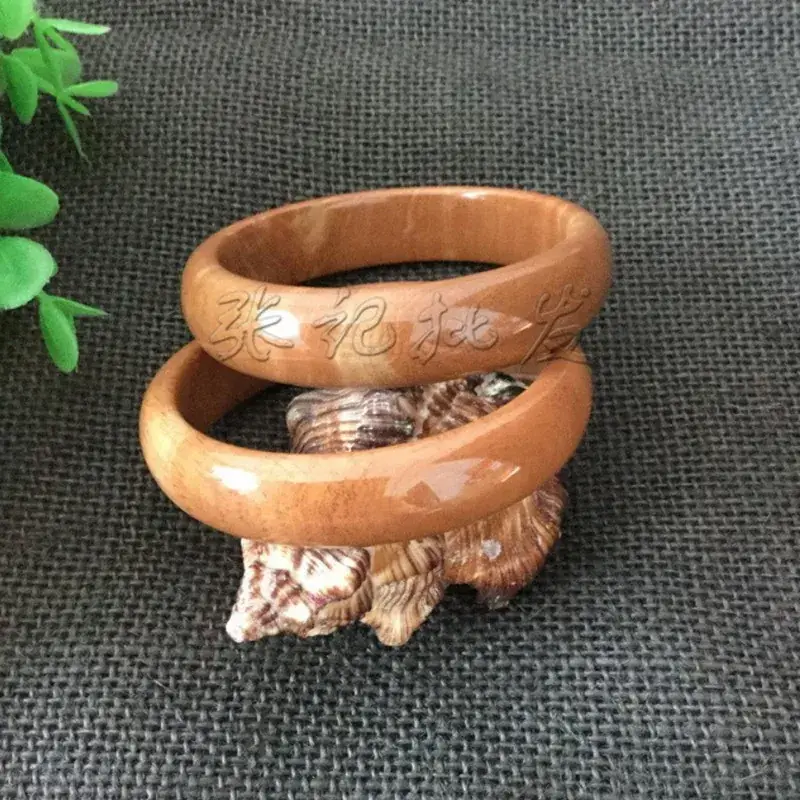 Natural Wood Grain Stone Bracelet 60mm Jadeite Real - Image 4