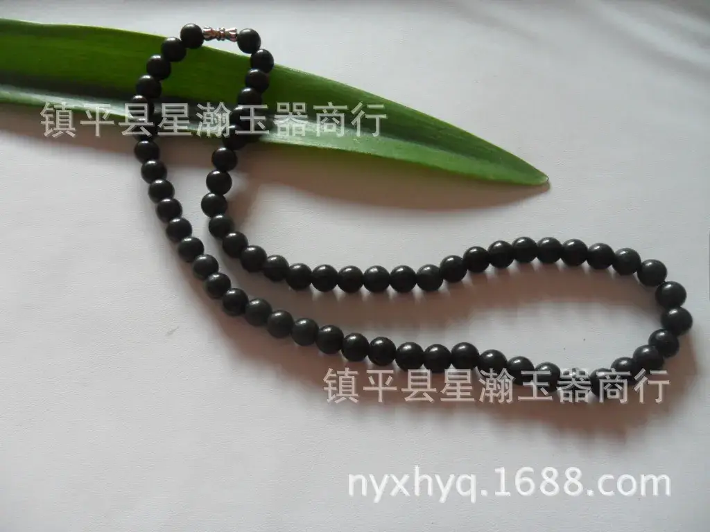 Natural Black Green Jade Necklace Wholesale