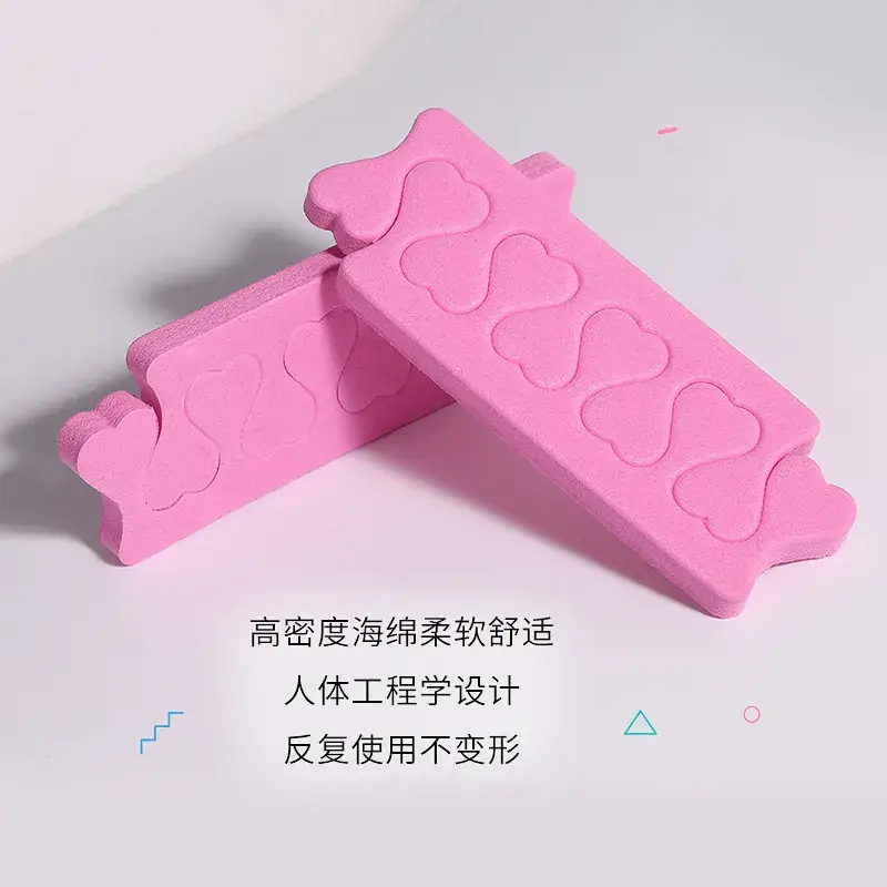 Peach Heart Nail Fingers Sponges Set - Image 3