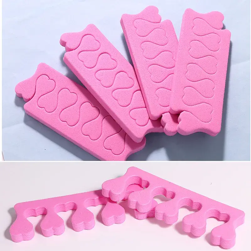 Peach Heart Nail Fingers Sponges Set - Image 4