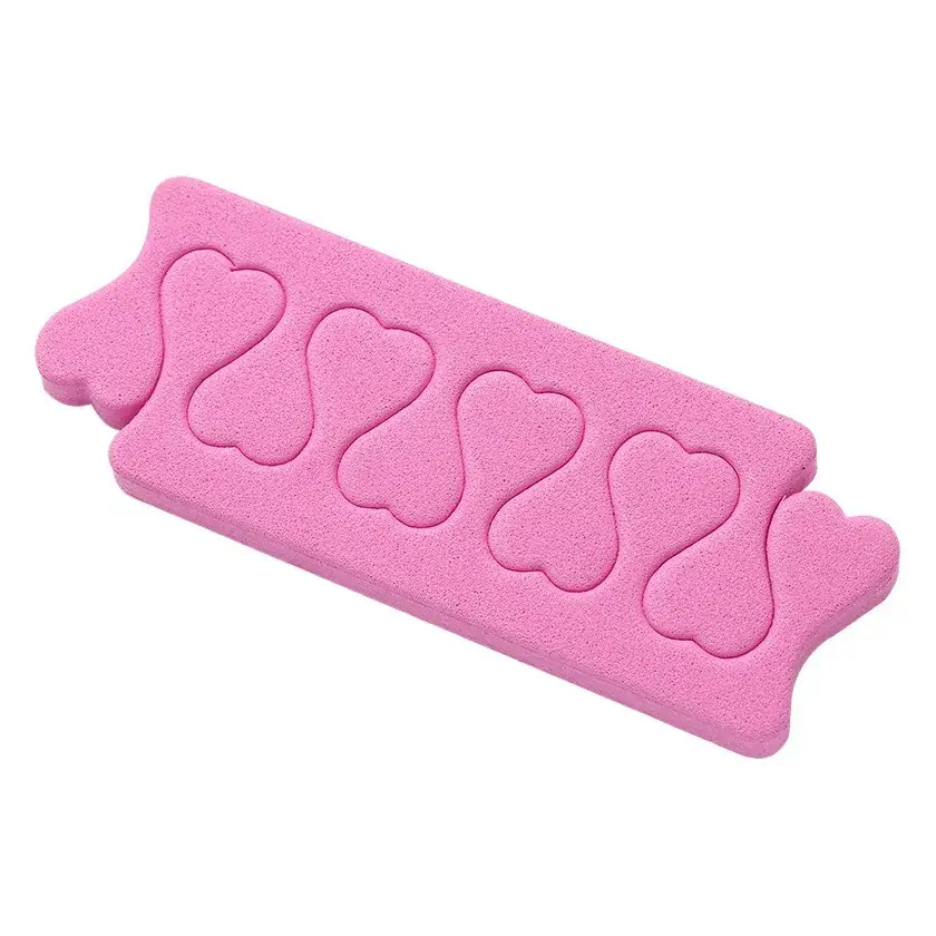 Peach Heart Nail Fingers Sponges Set