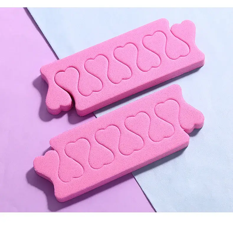 Peach Heart Nail Fingers Sponges Set — feature 7