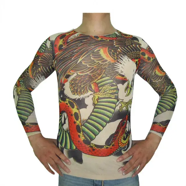 Women Long Sleeve Tattoo T-Shirt Big Sale Small Size - Image 6