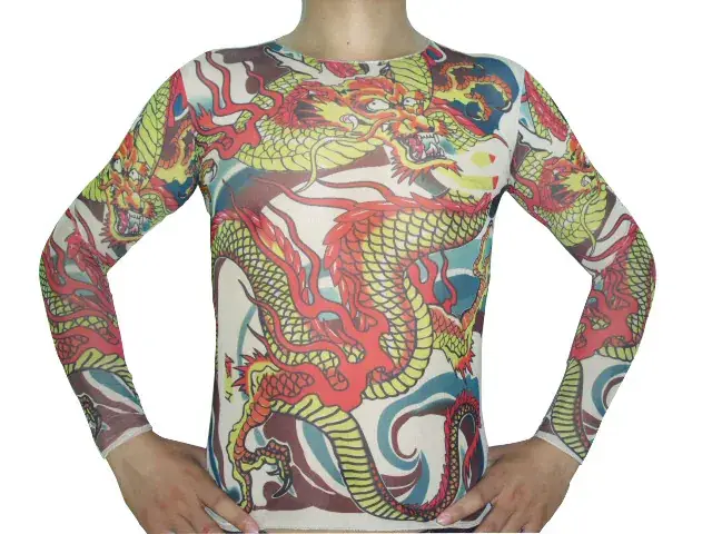 Women Long Sleeve Tattoo T-Shirt Big Sale Small Size - Image 2