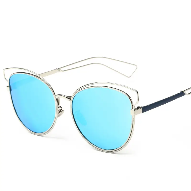 Women's Blue Lensed Polarized Sunglasses 45° Display - Image 7