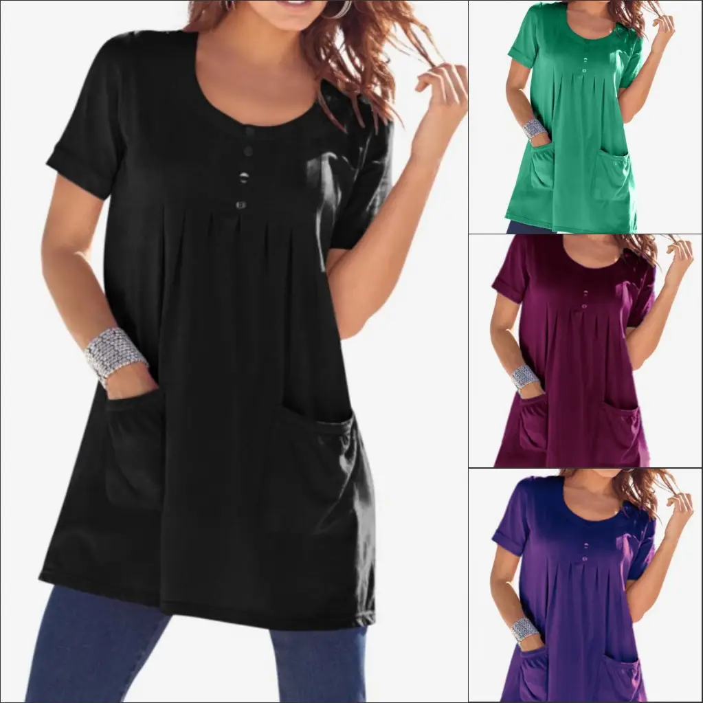 2022 VONDA Pure Color Casual Nine-Point Overalls — feature 2