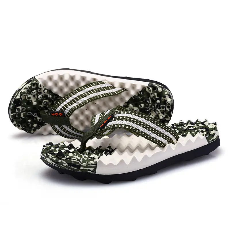2026 Blue Beaded Massage Flip-Flops for Men - Image 3