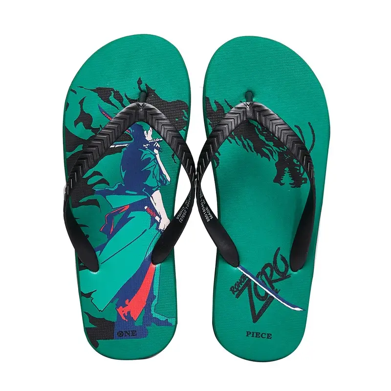 Straw State Cartoon Flip Flops Men Red Casual Beach Wear