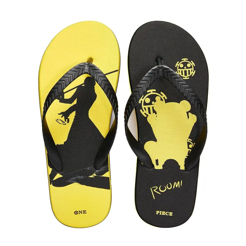 Straw State Cartoon Flip Flops Men Red Casual Beach Wear
