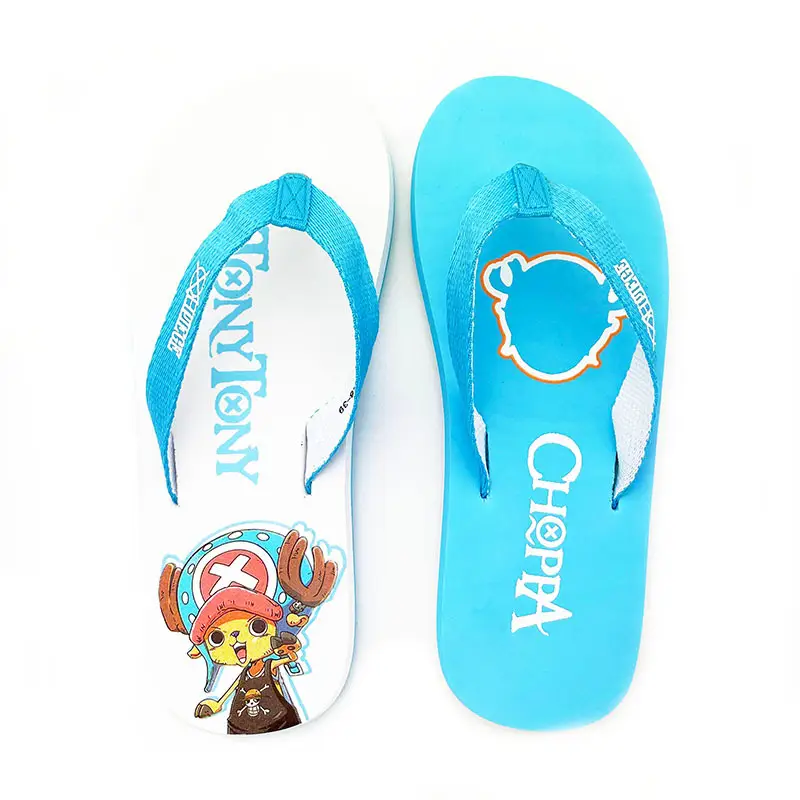 Straw State Cartoon Flip Flops Men Red Casual Beach Wear