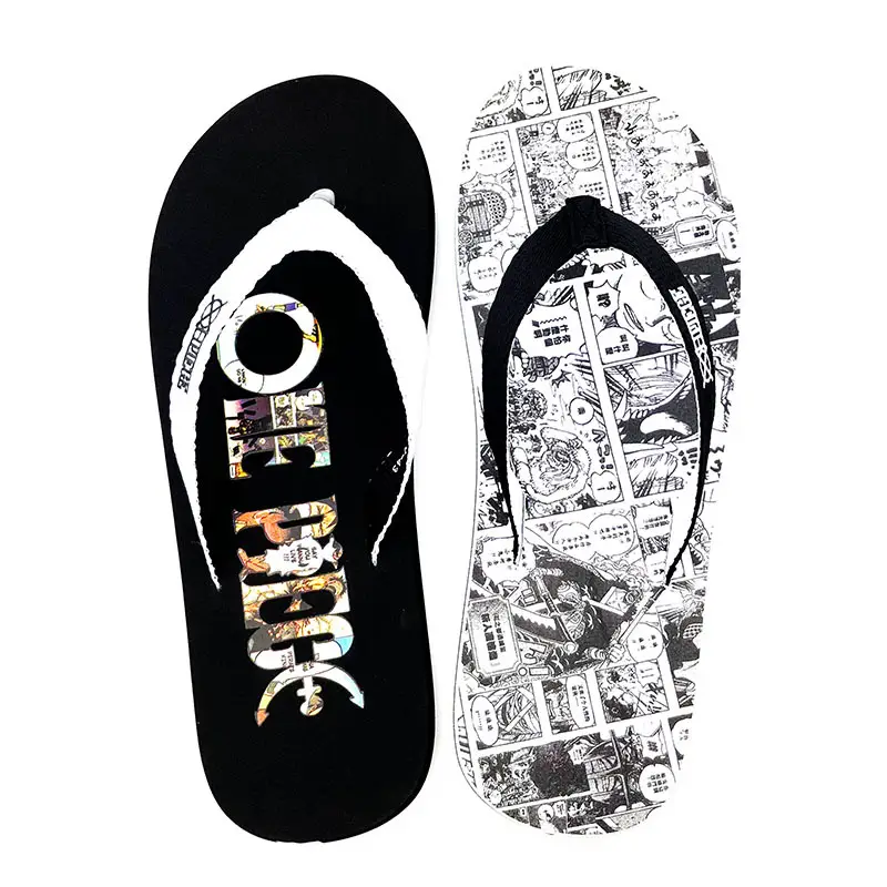 Straw State Cartoon Flip Flops Men Red Casual Beach Wear