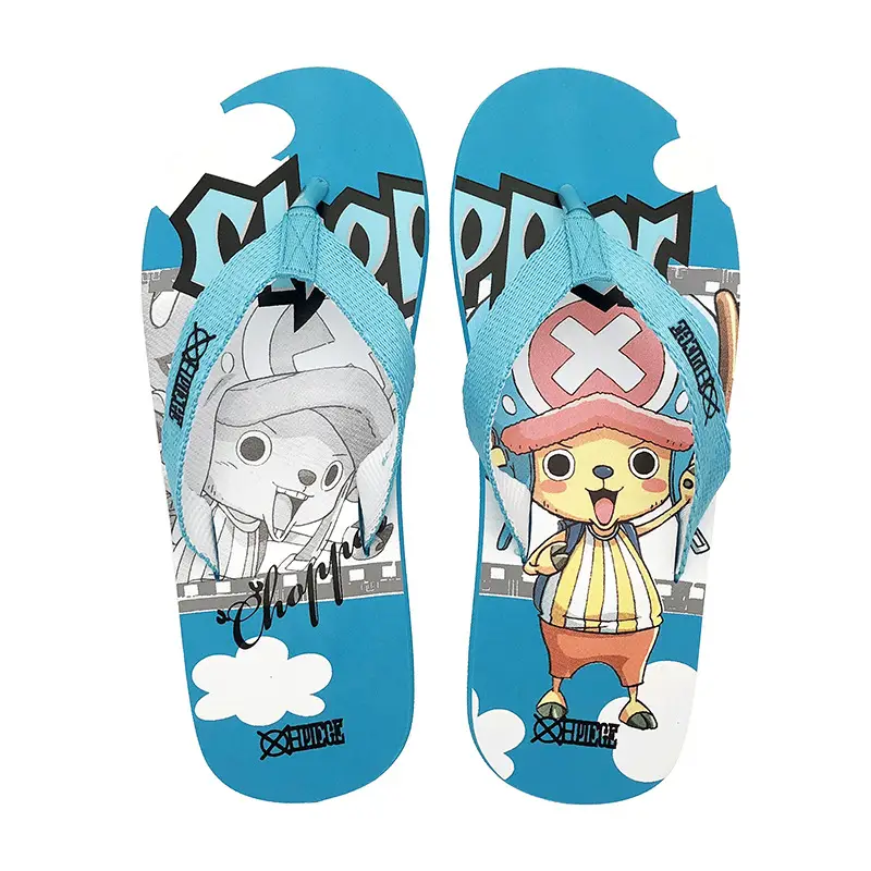 Straw State Cartoon Flip Flops Men Red Casual Beach Wear