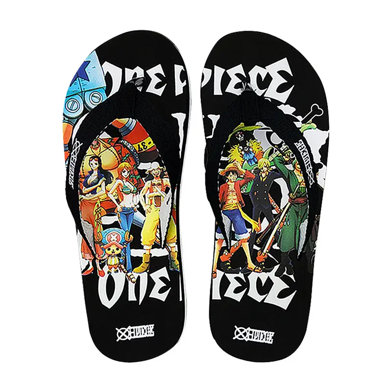 Straw State Cartoon Flip Flops Men Red Casual Beach Wear
