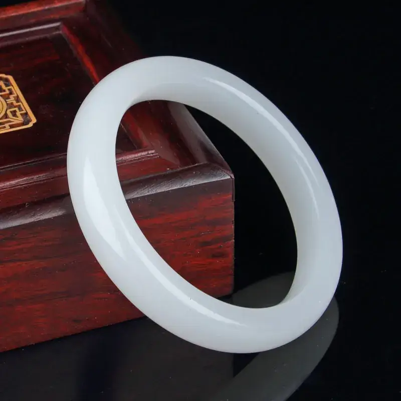 White Jade Bracelet for Men Women 10 Yuan - Image 14