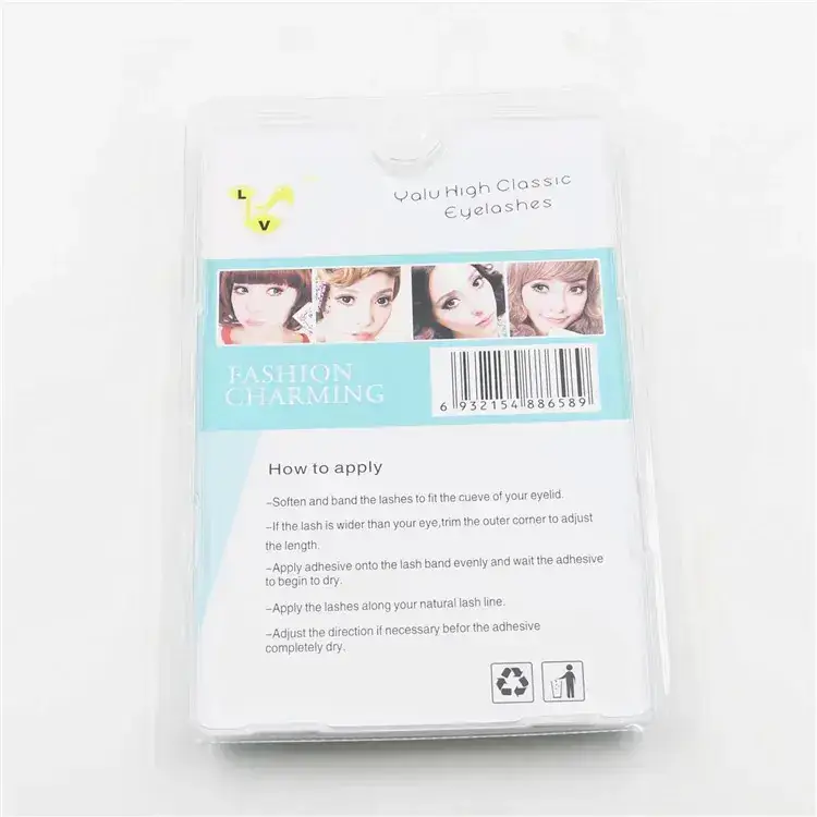 Japanese Mink Hair Fake Eyelashes 3 Pairs Natural Nude - Image 3