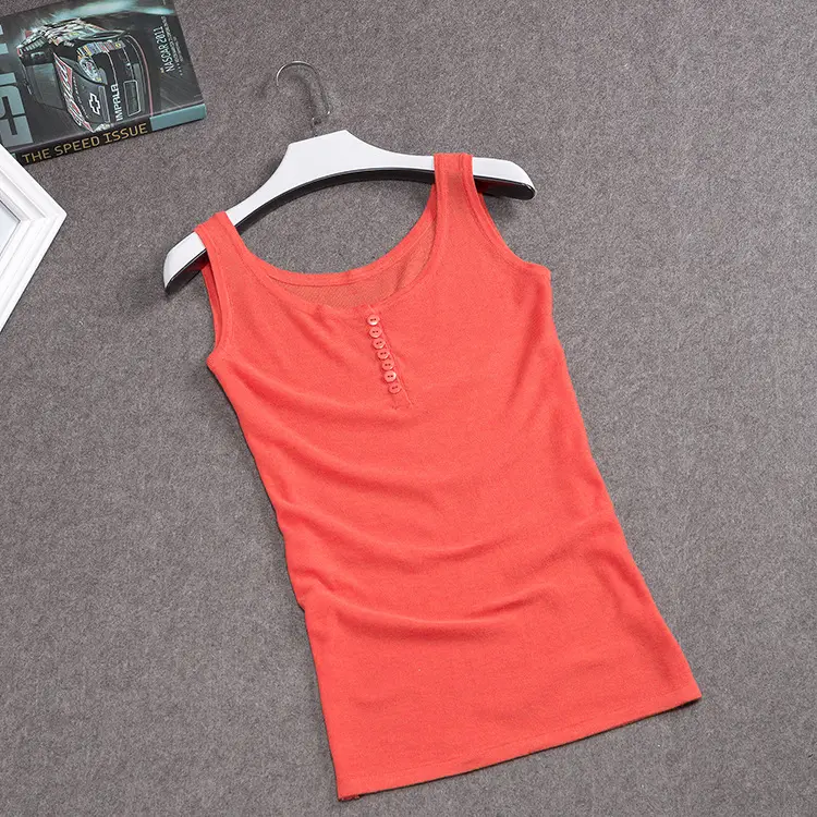 Women's Brown Knitted Camisole Large