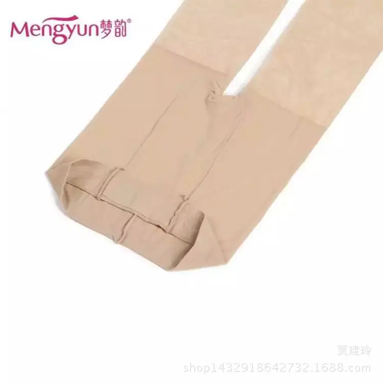 Mengyun 6138 spring and autumn thin solid color Joker anti-hook silk plastic stockings bottoming stockings pantyhose wholesale